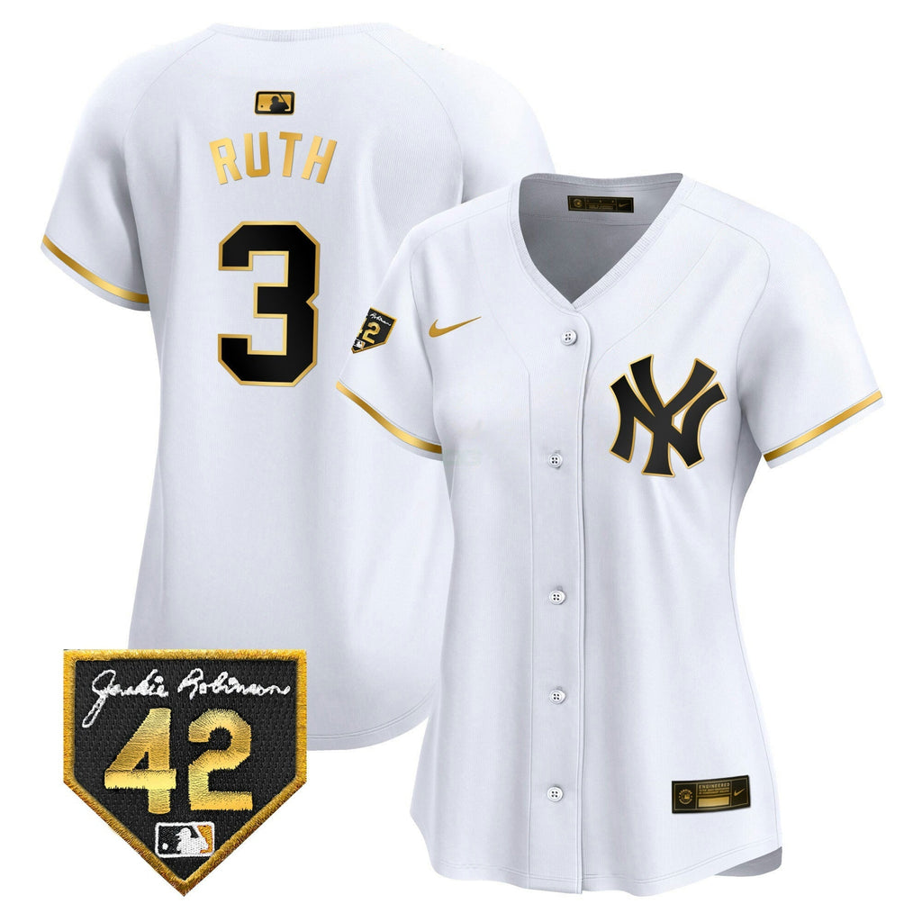 MLB New York Yankees Women’s New York 2024 Jackie Robinson Patch Vapor Premier Limited Jersey