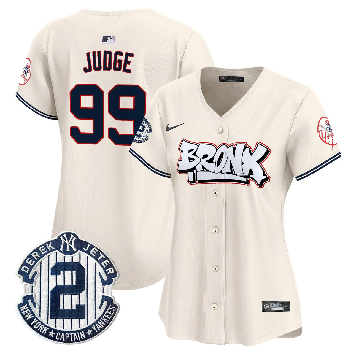 MLB Women’s New York The Bronx Graffiti Vapor Premier Limited Jersey V4