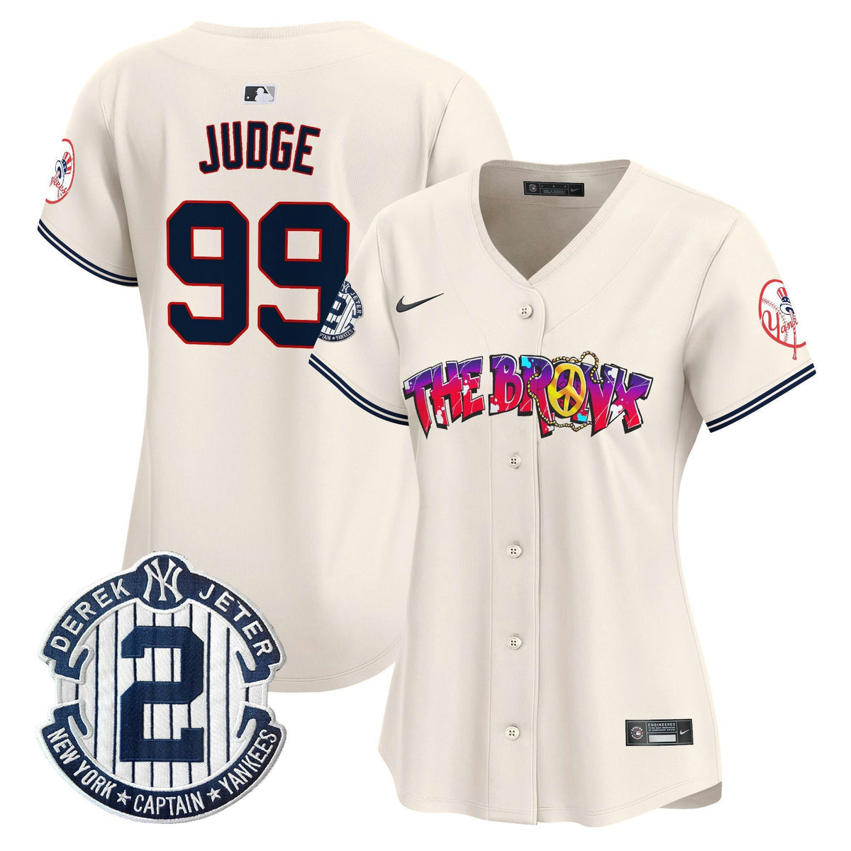 MLB Women’s New York The Bronx Graffiti Vapor Premier Limited Jersey V7