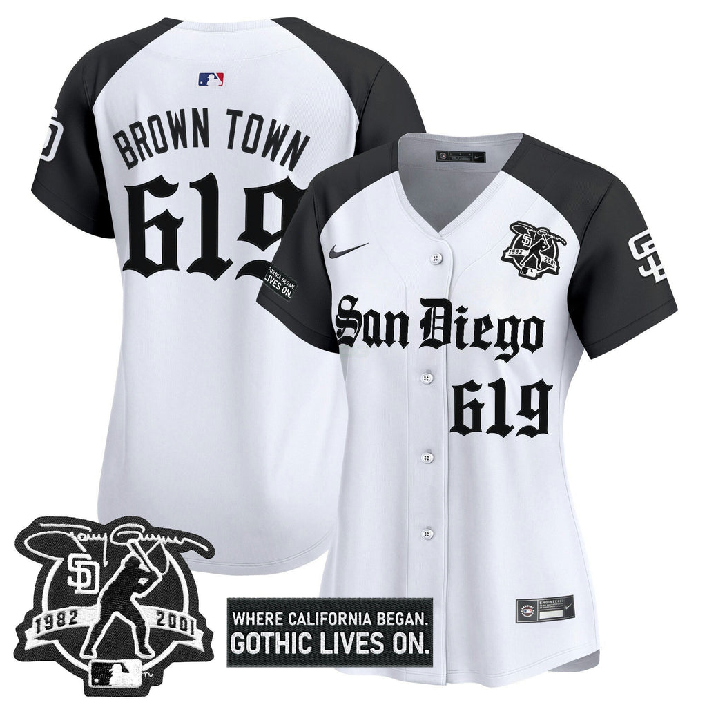 MLB Women’s San Diego ‘Gothic Edition’ Vapor Premier Limited Jersey