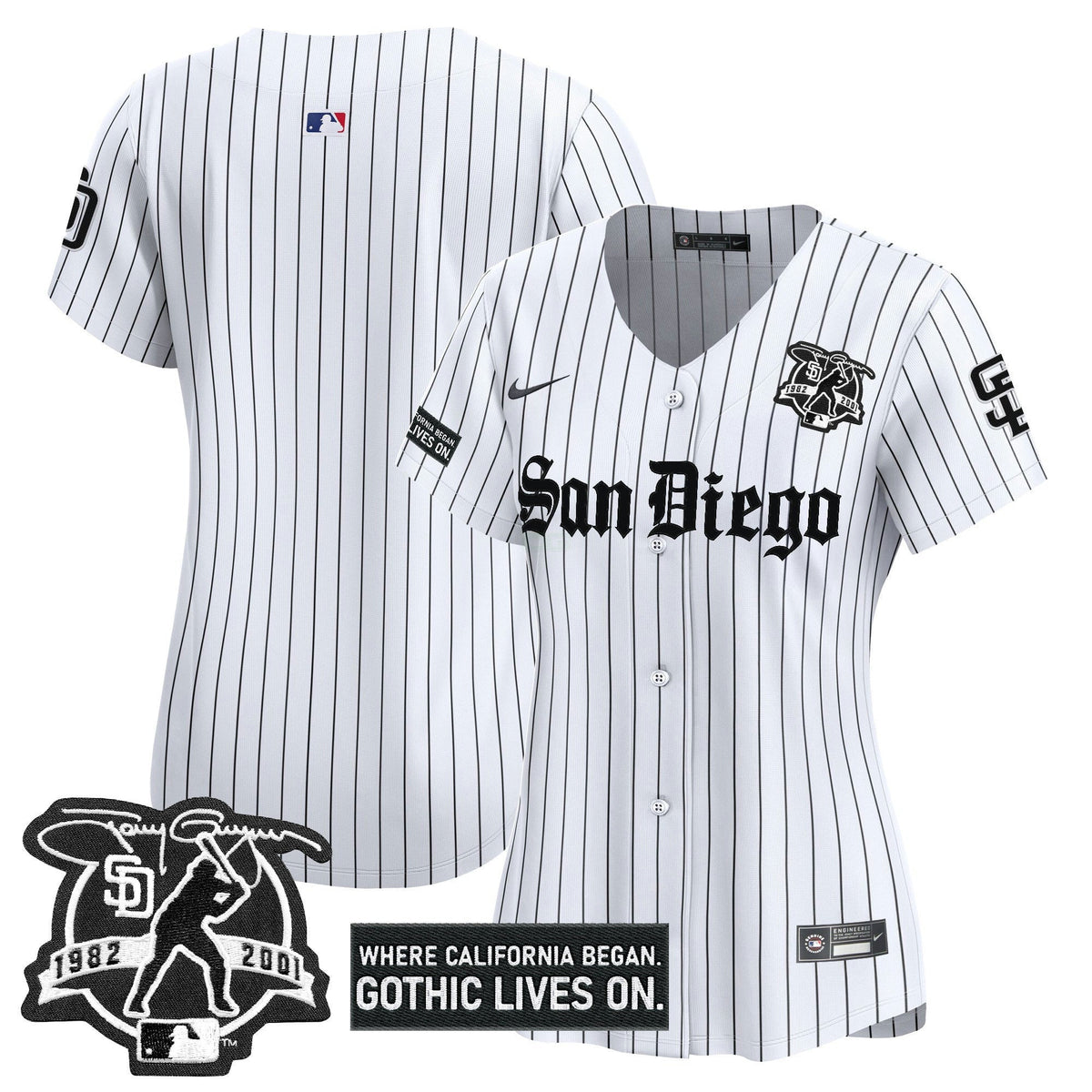 MLB Women’s San Diego ‘Gothic Edition’ Vapor Premier Limited Jersey