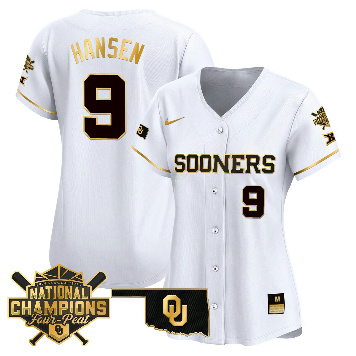 MLB Oklahoma Sooners Women’s size – Oklahoma Women’s Champions Patch Vapor Premier Limited Jersey V2
