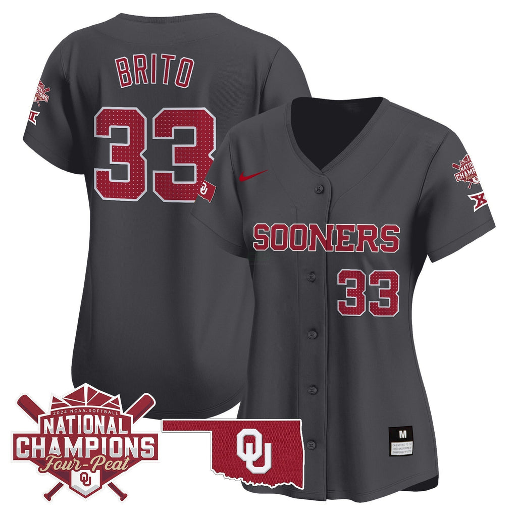 MLB Oklahoma Sooners Women’s size – Oklahoma Women’s Champions Patch Vapor Premier Limited Jersey V2