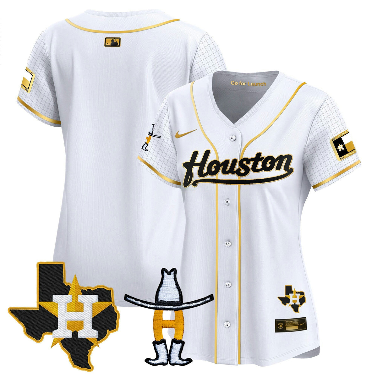 MLB Women’s Space City Houston Rodeo Patch Vapor Premier Limited Jersey
