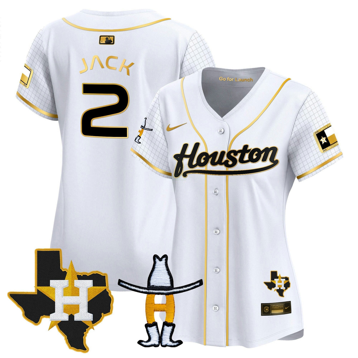 MLB Women’s Space City Houston Rodeo Patch Vapor Premier Limited Jersey