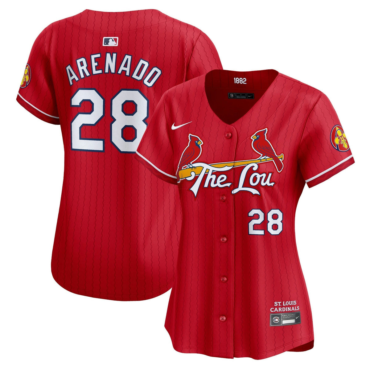 MLB Women’s St. Louis Red 2024 City Connect Vapor Premier Limited Jersey