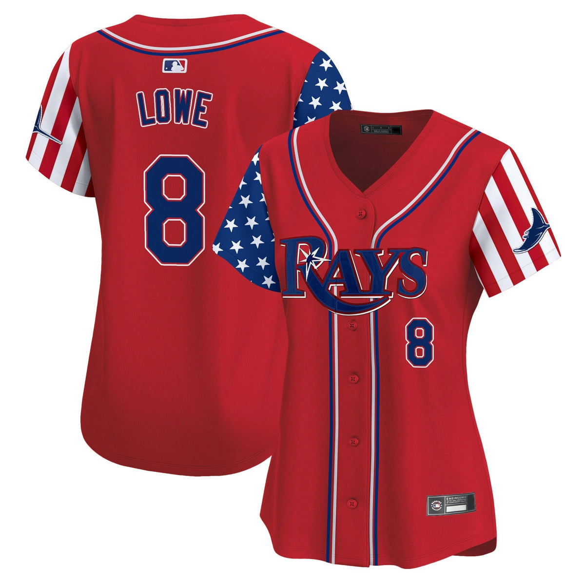 MLB Women’s Tampa Bay 2025 Independence Day Vapor Premier Limited Jersey