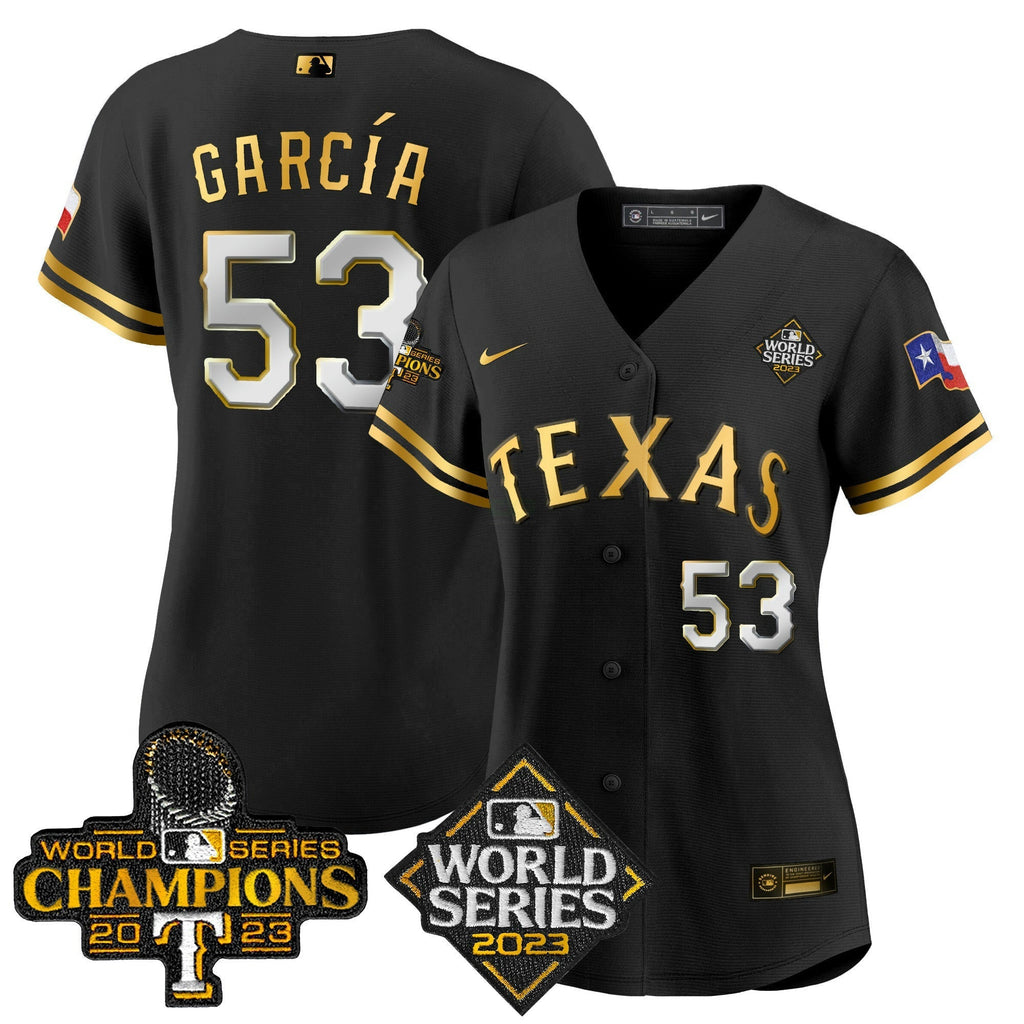 MLB Women’s Texas 2023 World Series Champions Jersey V4