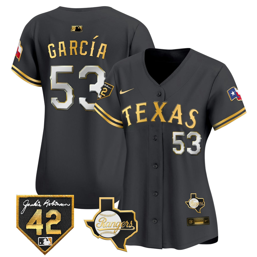 MLB Women’s Texas 2024 Jackie Robinson Patch Vapor Premier Limited Jersey