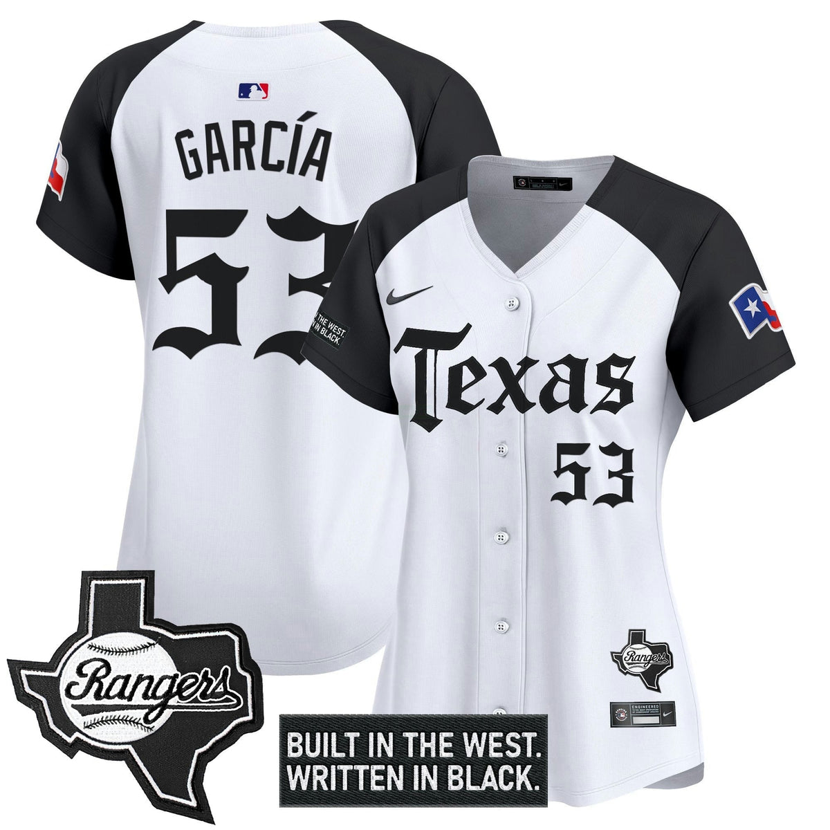 MLB Women’s Texas ‘Gothic Frontier Edition’ Vapor Premier Limited Jersey