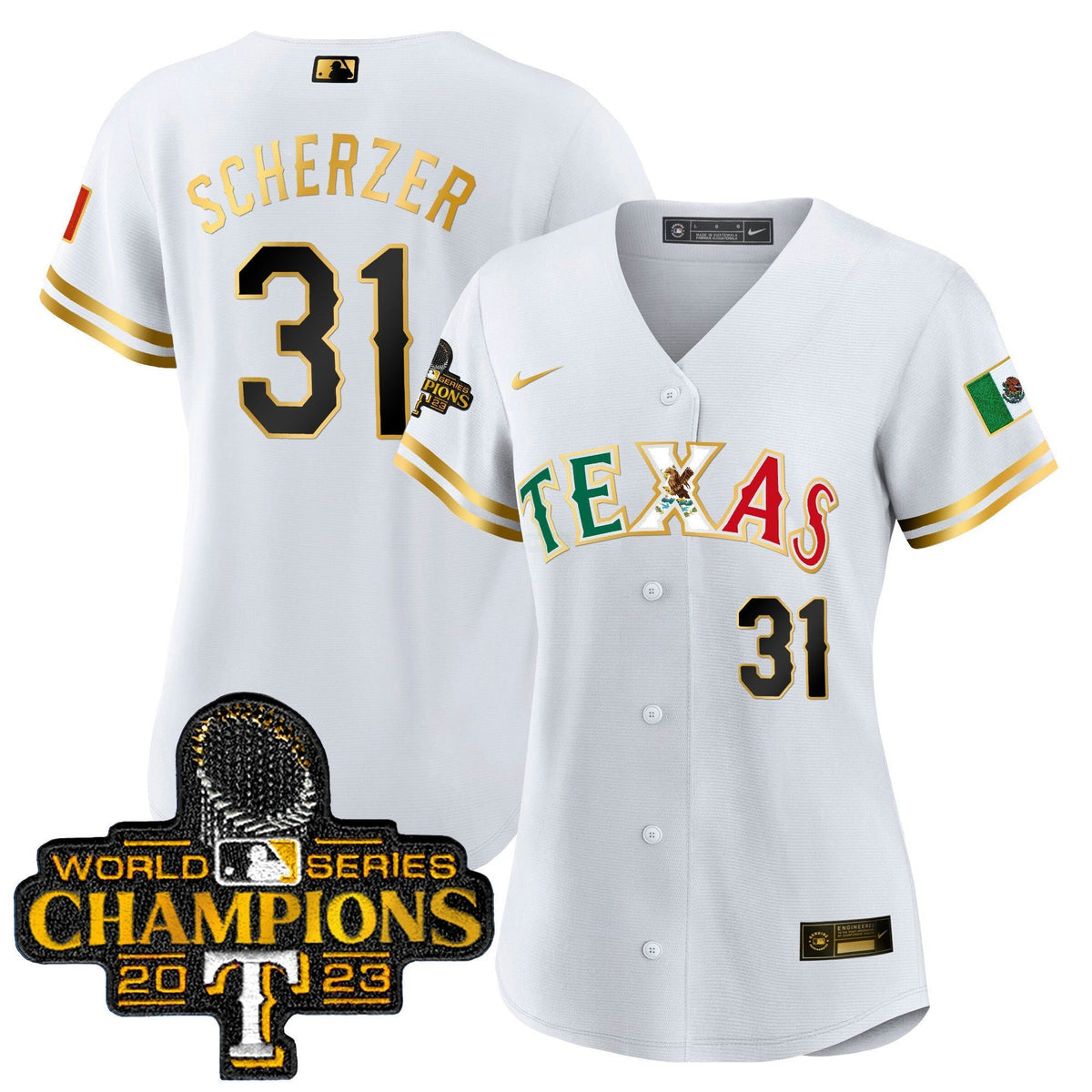 MLB Women’s Texas Mexico 2023 World Series Champions Jersey