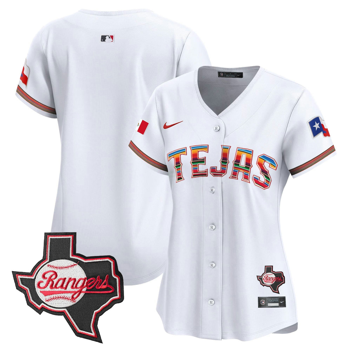 MLB Women’s Texas Mexico Texas Patch Vapor Premier Limited Jersey