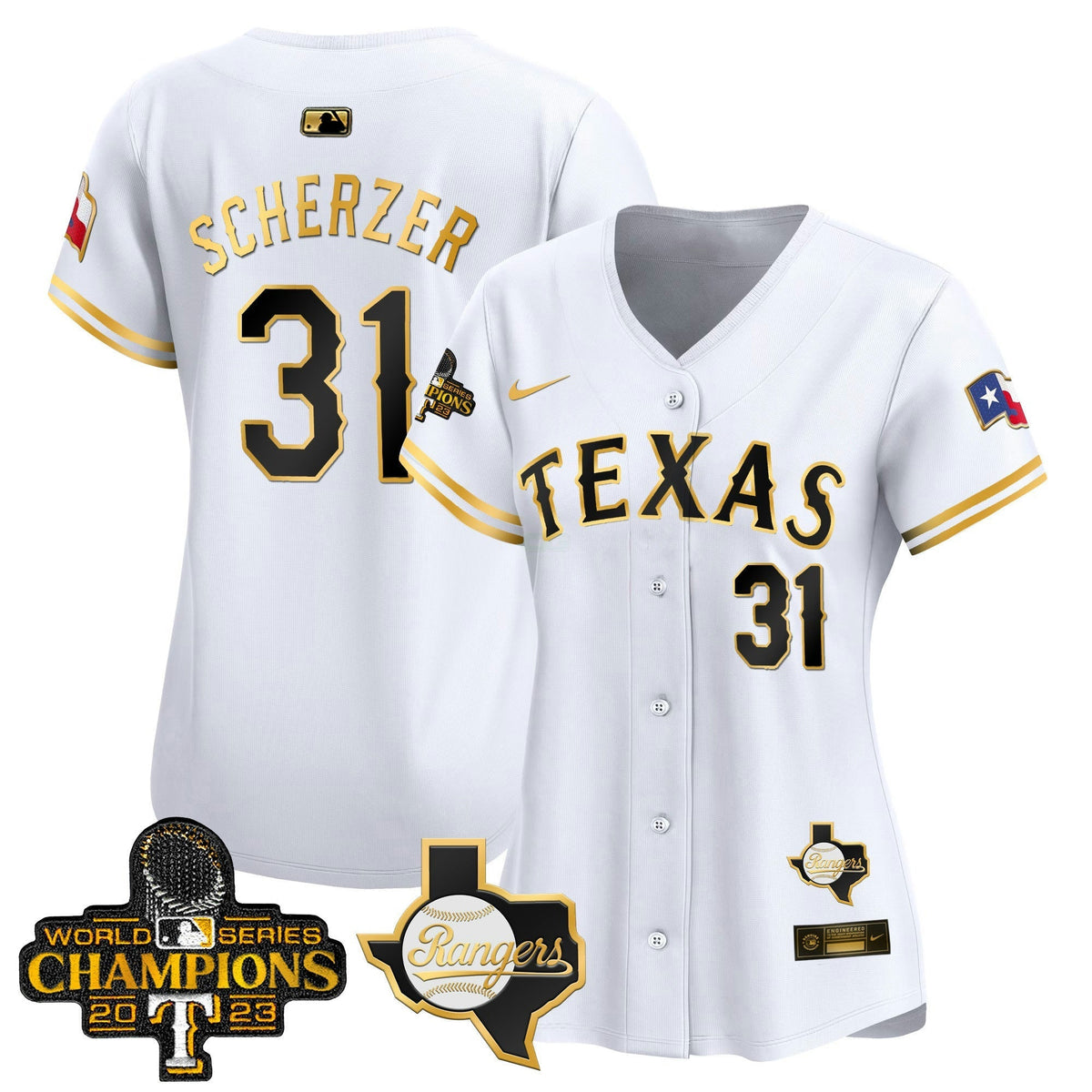 MLB Women’s Texas World Series Champions Vapor Premier Limited Jersey V2