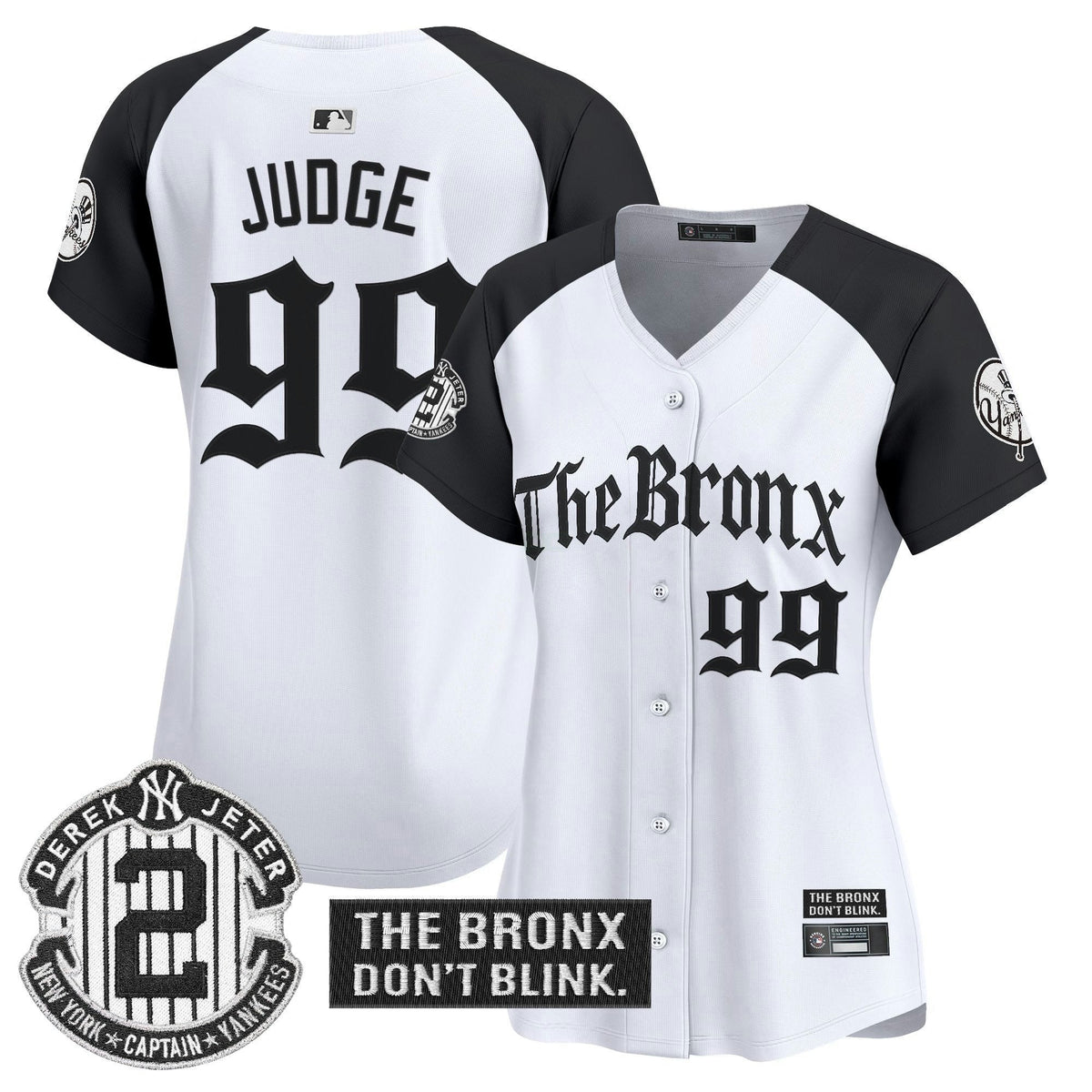 MLB Women’s ‘The Bronx – Gothic Ink Drop Edition’ Vapor Premier Limited Jersey