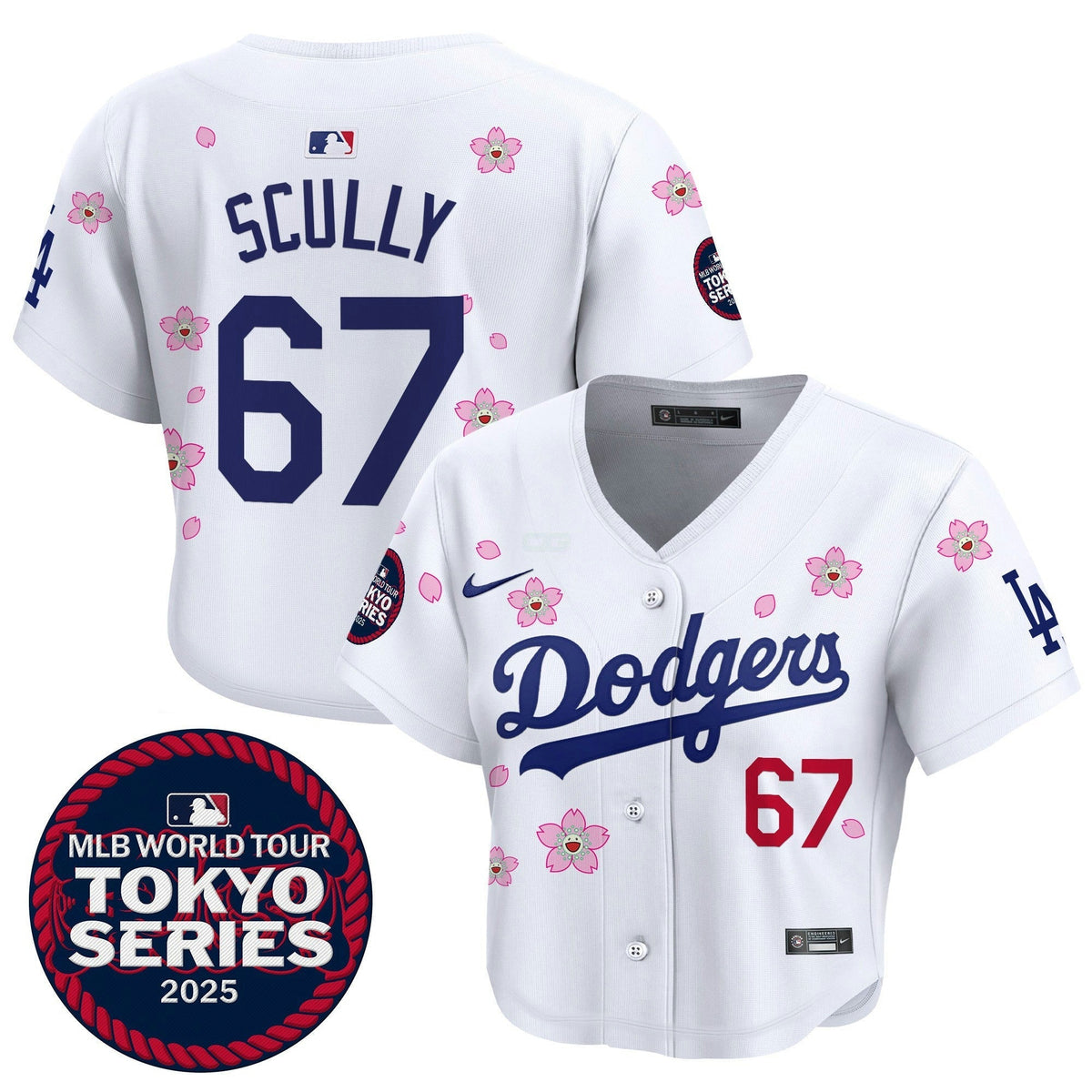 MLB Women’s Tokyo Series 2025 Crop Top Jersey – Stitched