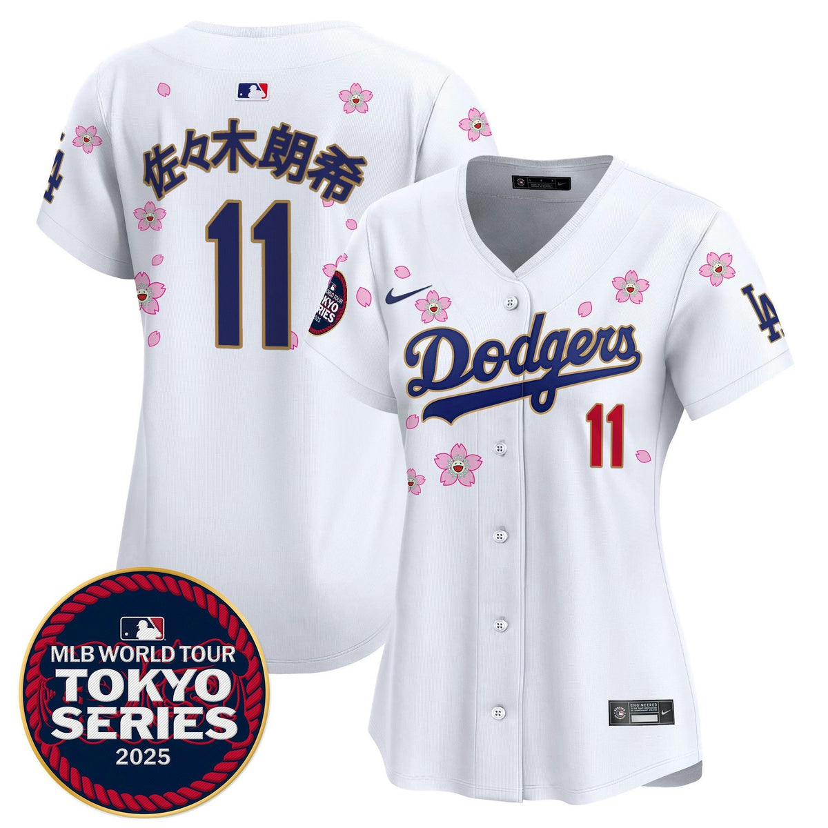 MLB Women’s Tokyo Series 2025 Gold Trim Vapor Premier Limited Jersey – Stitched