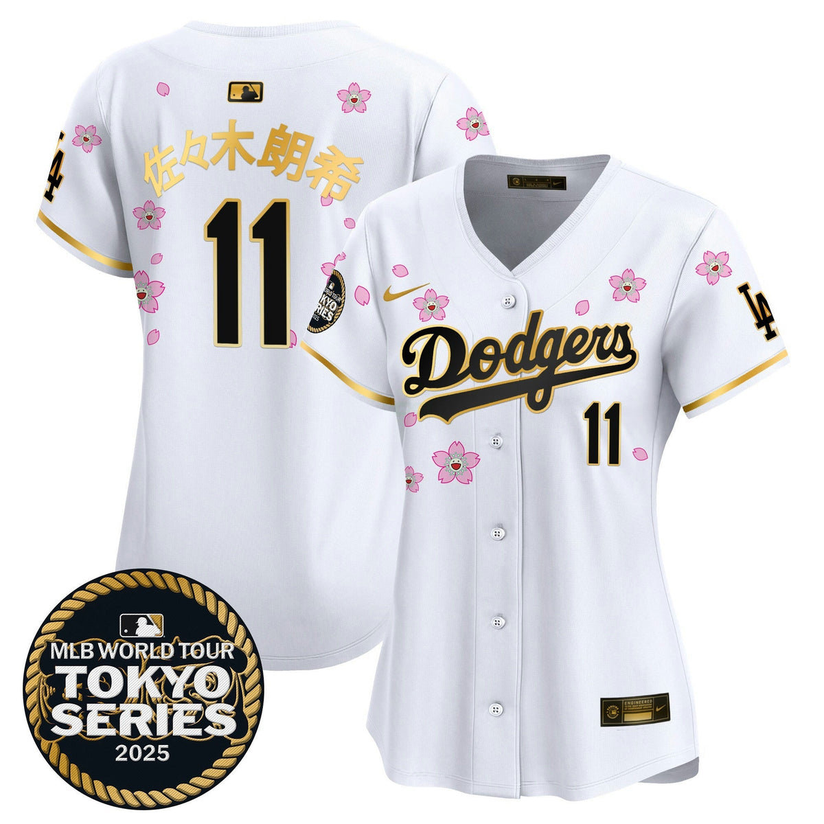 MLB Women’s Tokyo Series 2025 Gold Trim Vapor Premier Limited Jersey V2 – Stitched