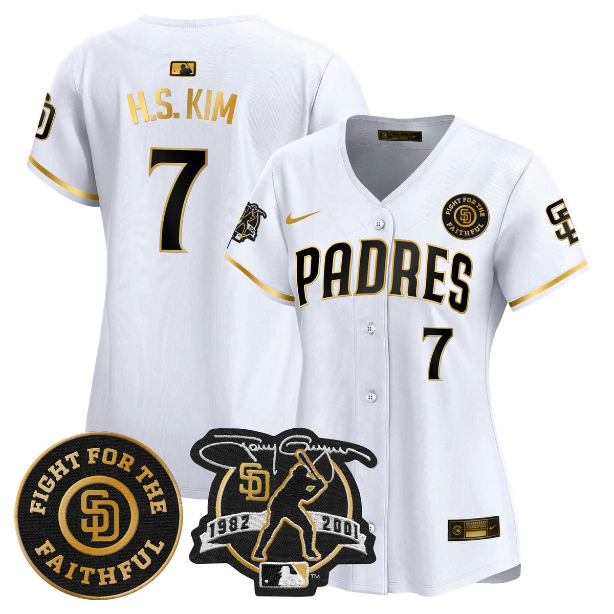 MLB Women’s Tony Gwynn & Faithful Patch Vapor Premier Limited Jersey