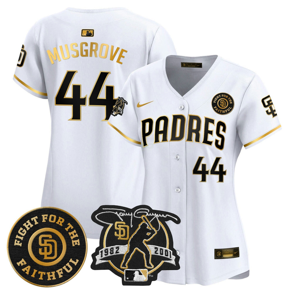 MLB Women’s Tony Gwynn & Faithful Patch Vapor Premier Limited Jersey