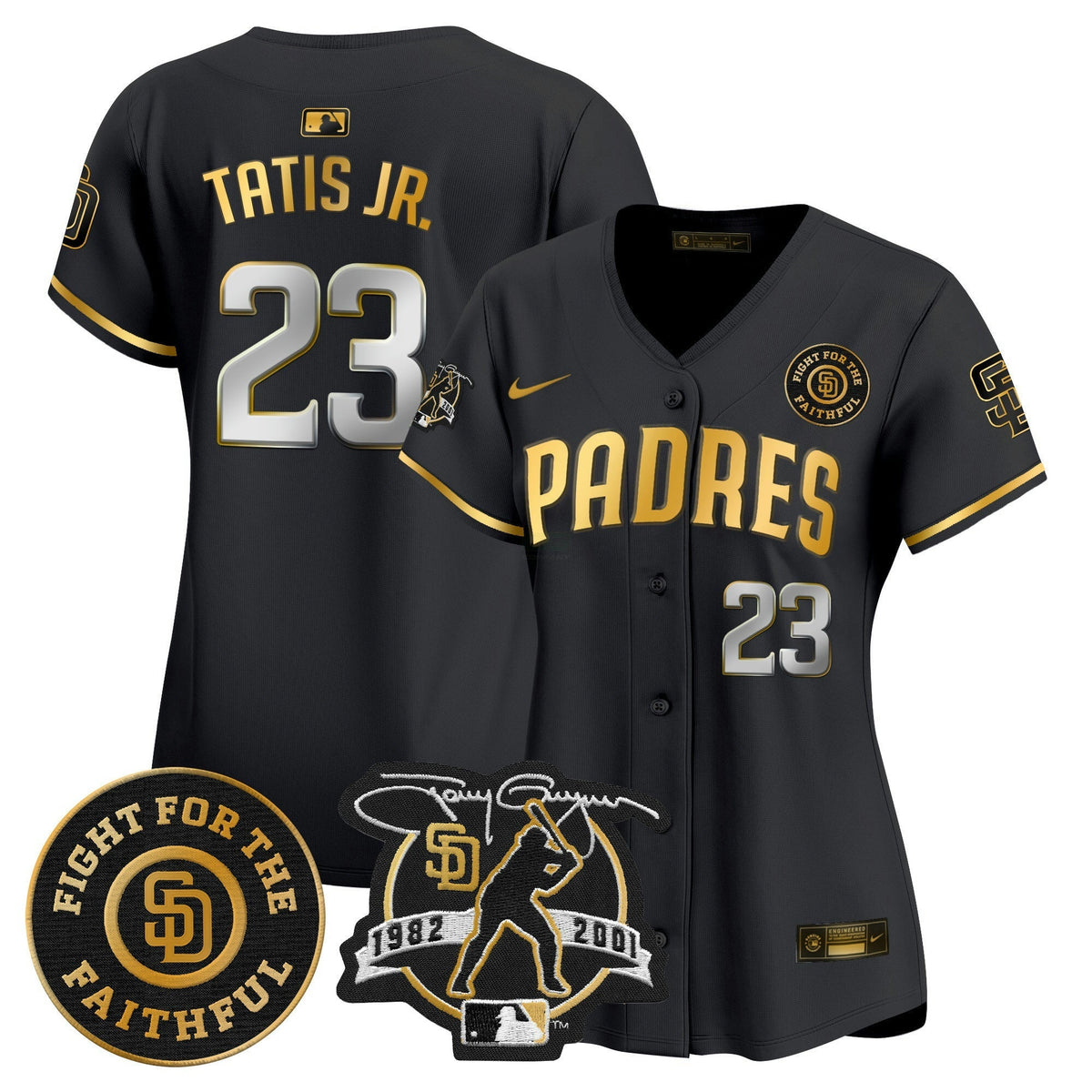 MLB Women’s Tony Gwynn & Faithful Patch Vapor Premier Limited Jersey
