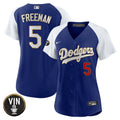 MLB Women’s Vin Scully Patch Gold Trim Jersey