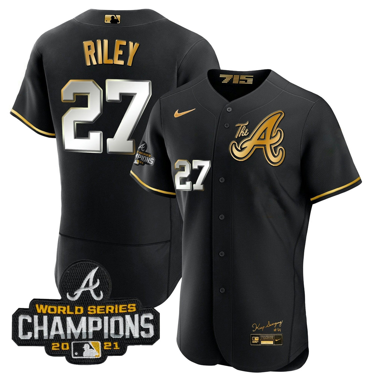 MLB Youth’s Atlanta Champions City Connect Gold Flex Base Jersey