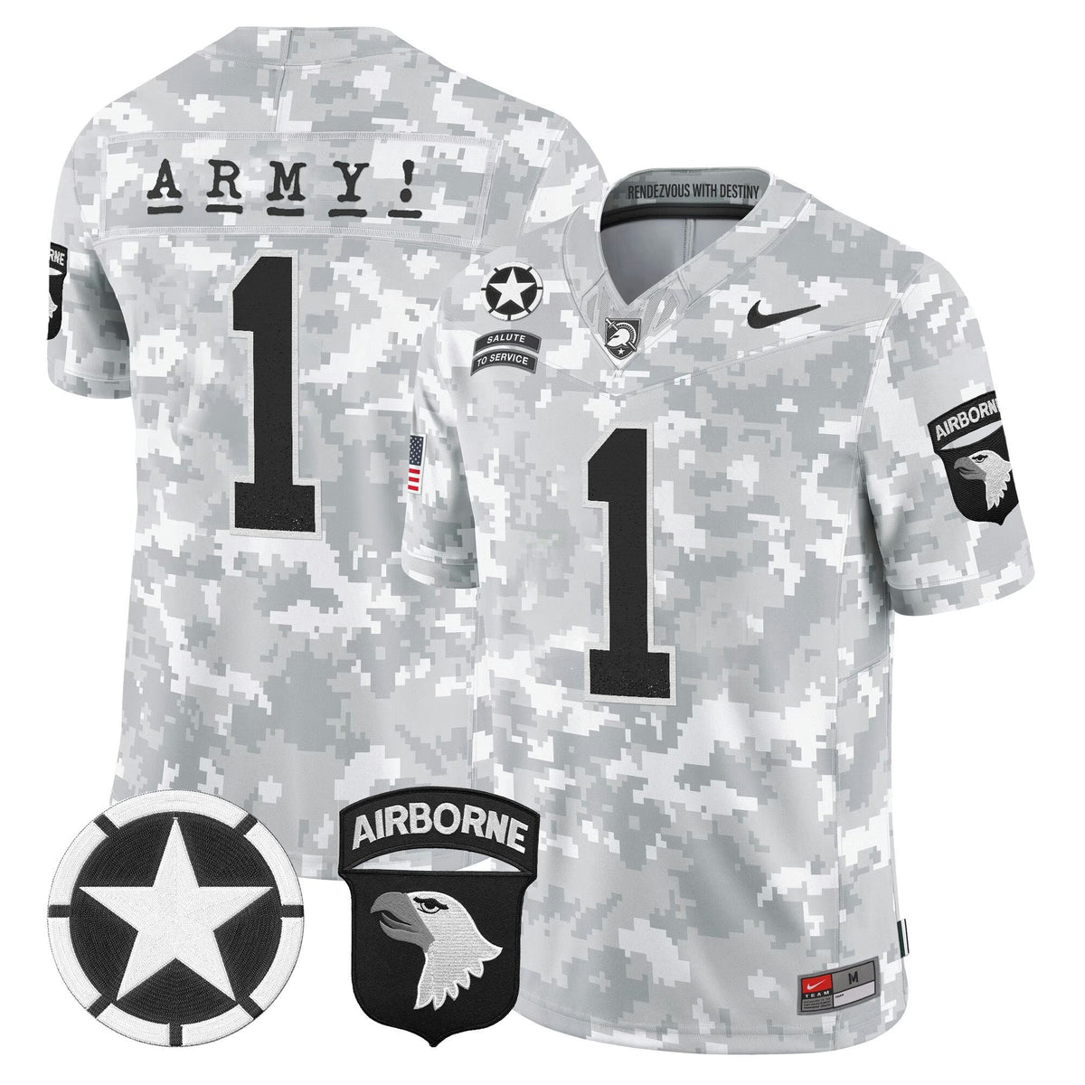 NCAA 101st Airborne Division Patch 2024 Salute to Service Vapor Limited Jersey