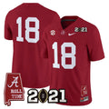NCAA '2021 College Football Playoff National Championship' Vapor Limited Jersey - Alabama Map