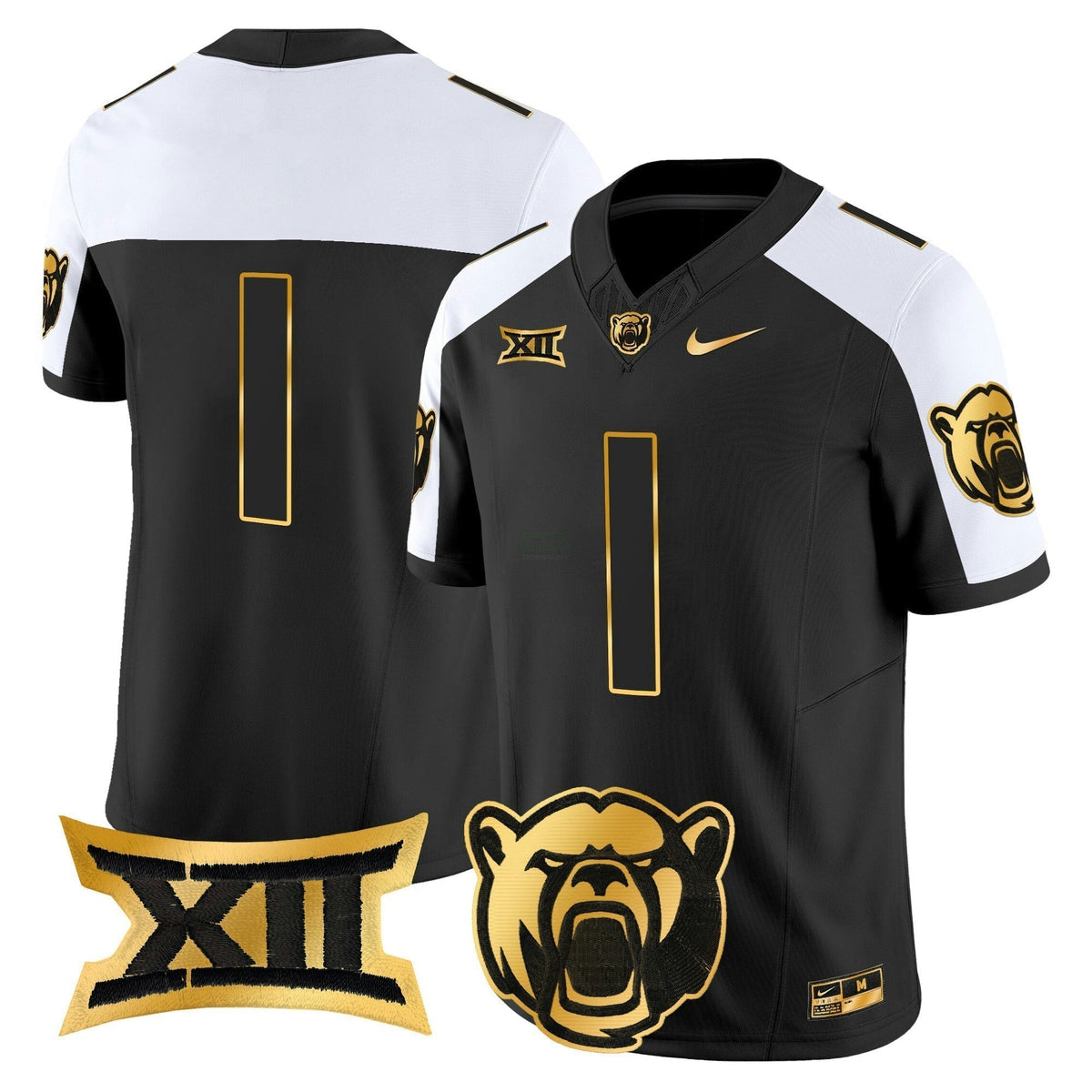 NCAA Baylor Bears 2024 Gold Vapor Limited Jersey
