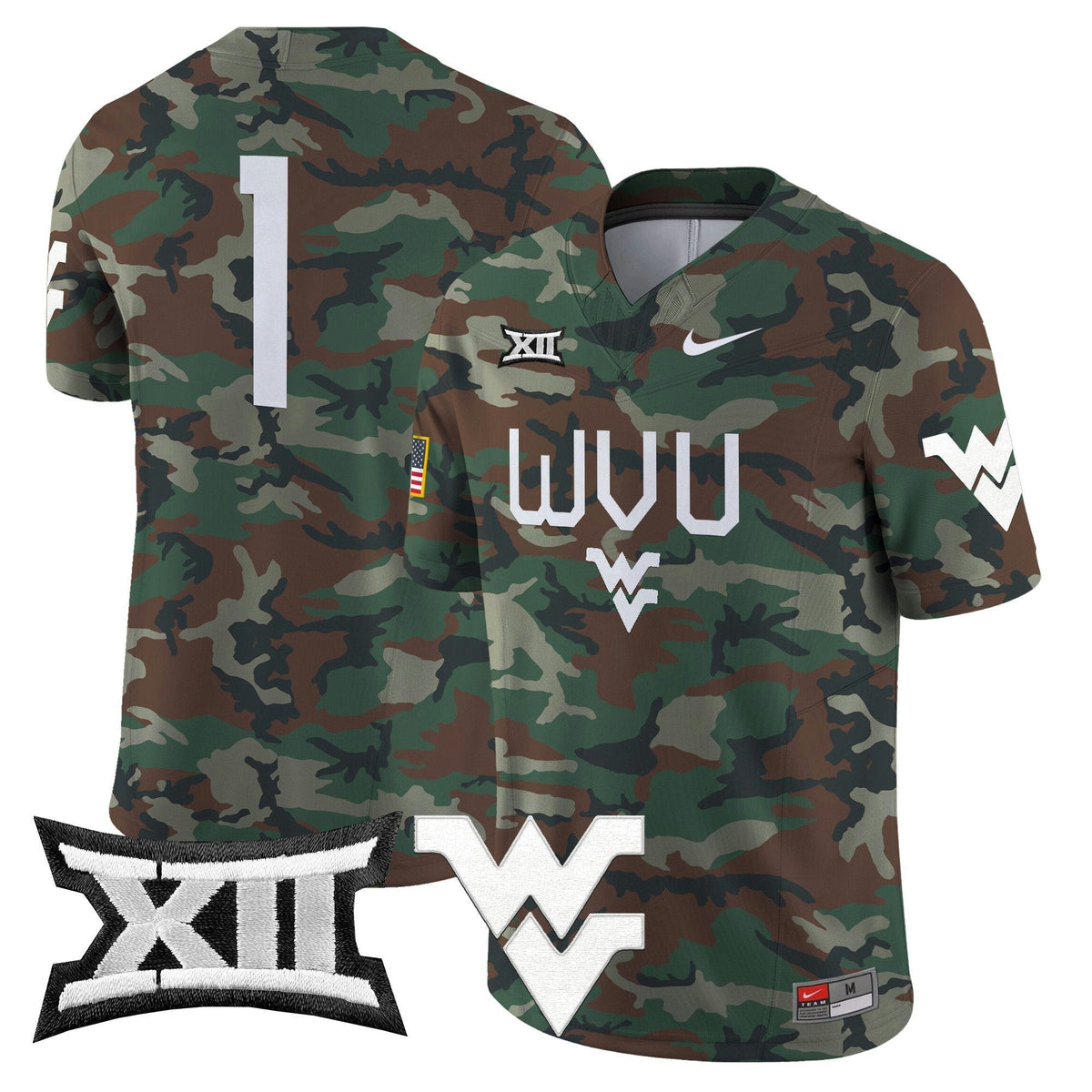 NCAA West Virginia Mountaineers 2024 Military Vapor Limited Jersey