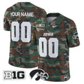 NCAA Iowa Hawkeyes 2024 Military Vapor Limited Jersey - Custom