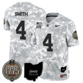 NCAA Ohio State Buckeyes 2024 Salute to Service Establishment Year Patch Vapor Limited Jersey