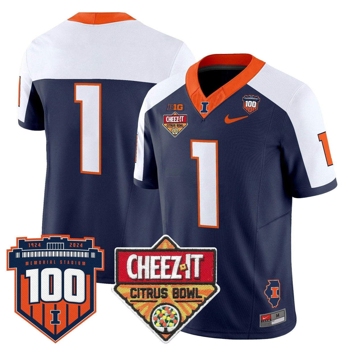 NCAA 2025 Cheez-It Citrus Bowl Patch Vapor Limited Jersey