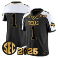 NCAA 2025 College Football Playoff Final Gold Patch Vapor Limited Jersey