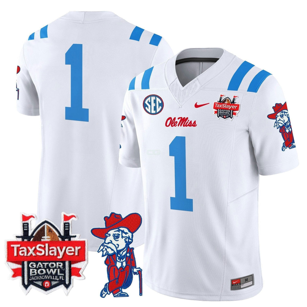 NCAA 2025 Gator Bowl Patch Vapor Limited Jersey