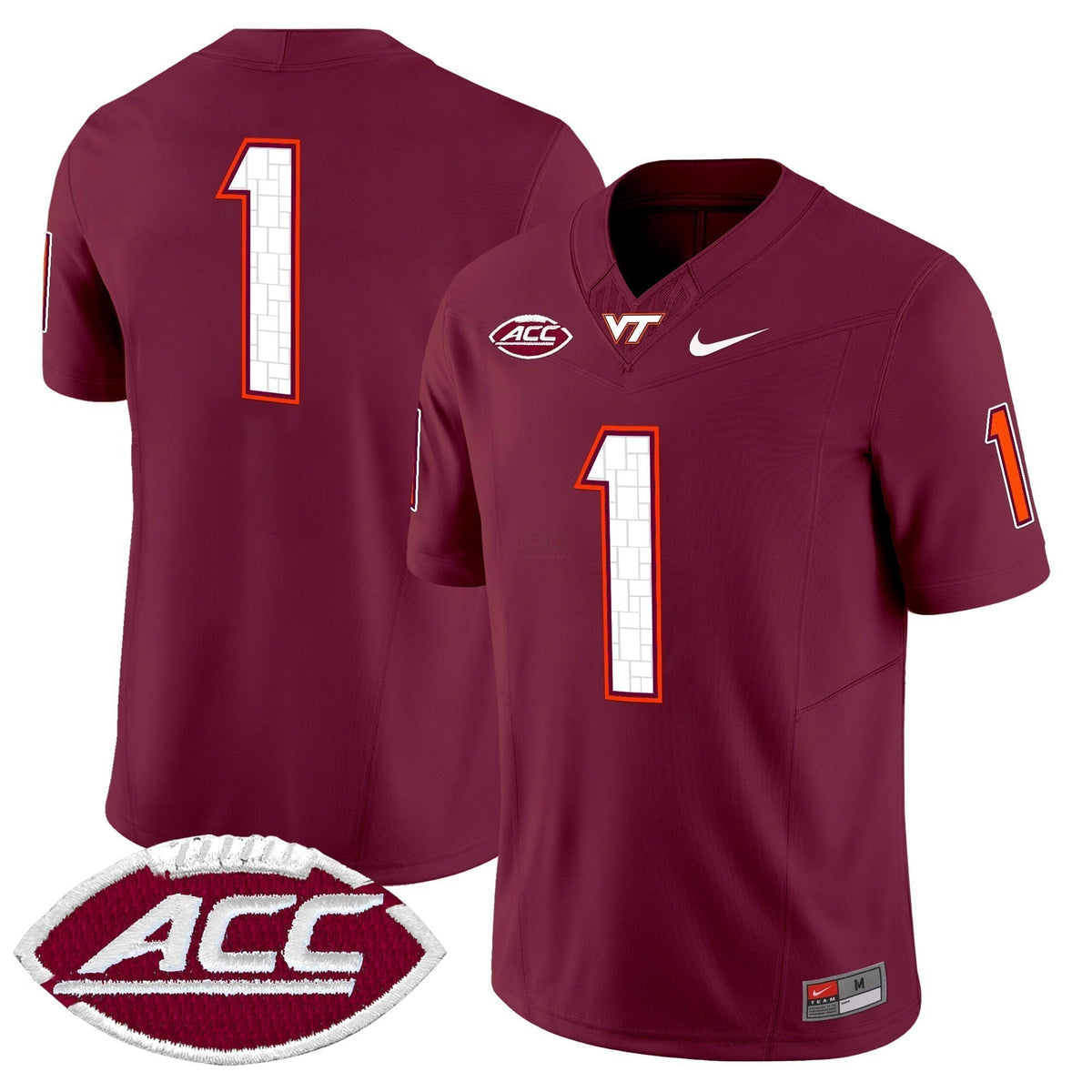NCAA Virginia Tech Hokies 2025 Vapor Limited Jersey