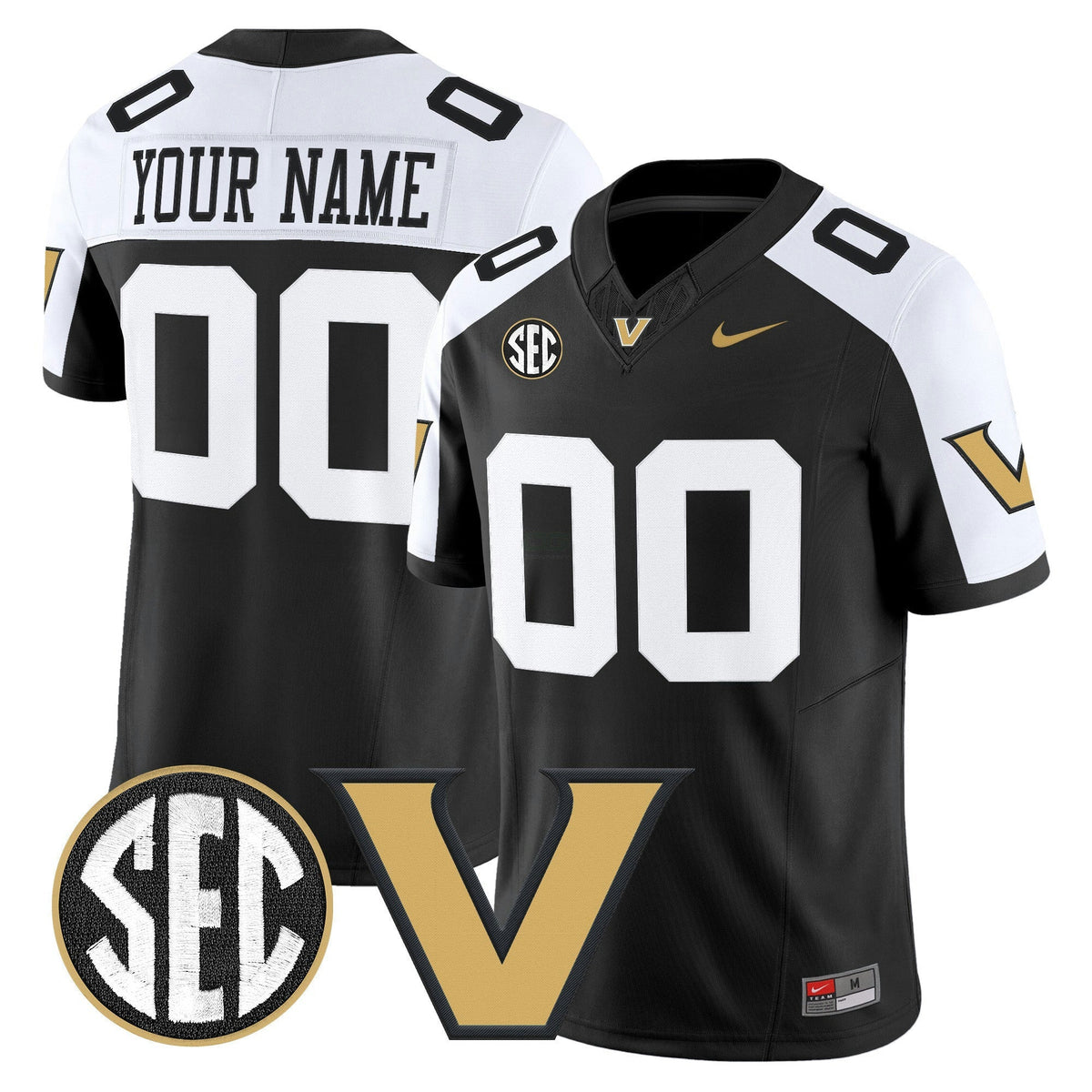NCAA Vanderbilt Commodores 2025 Vapor Limited Jersey - Custom