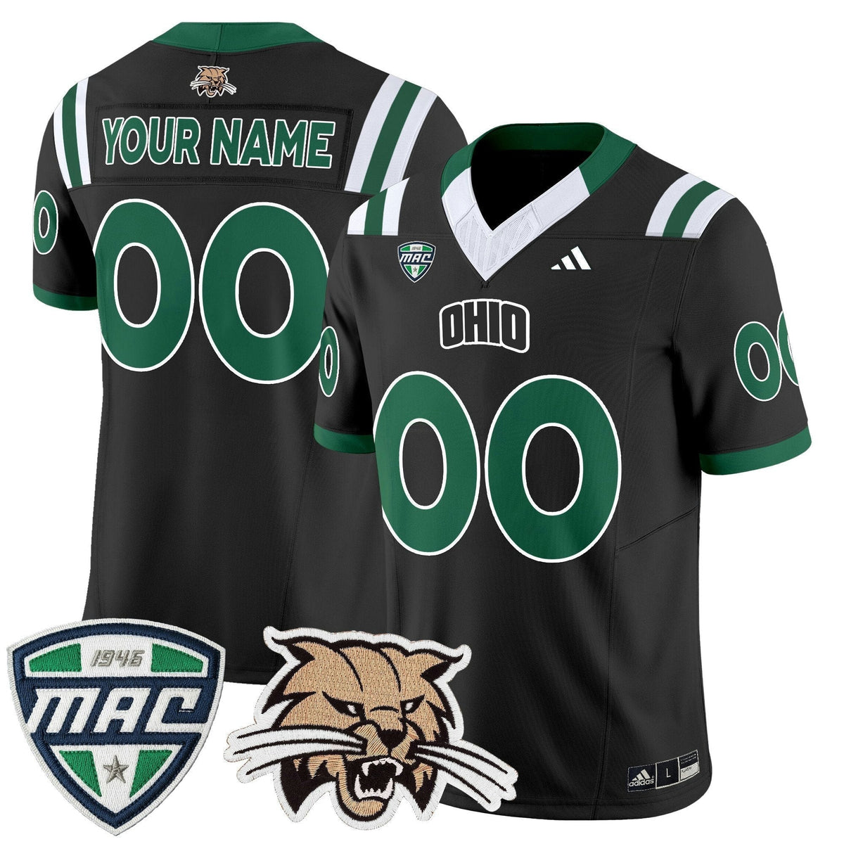 NCAA Ohio Bobcats 2025 Vapor Limited Jersey - Custom