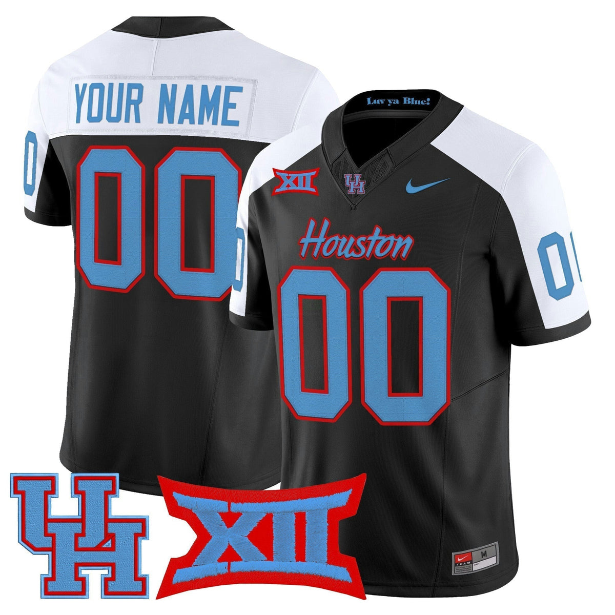 NCAA Houston Cougars 2025 Vapor Limited Jersey - Custom