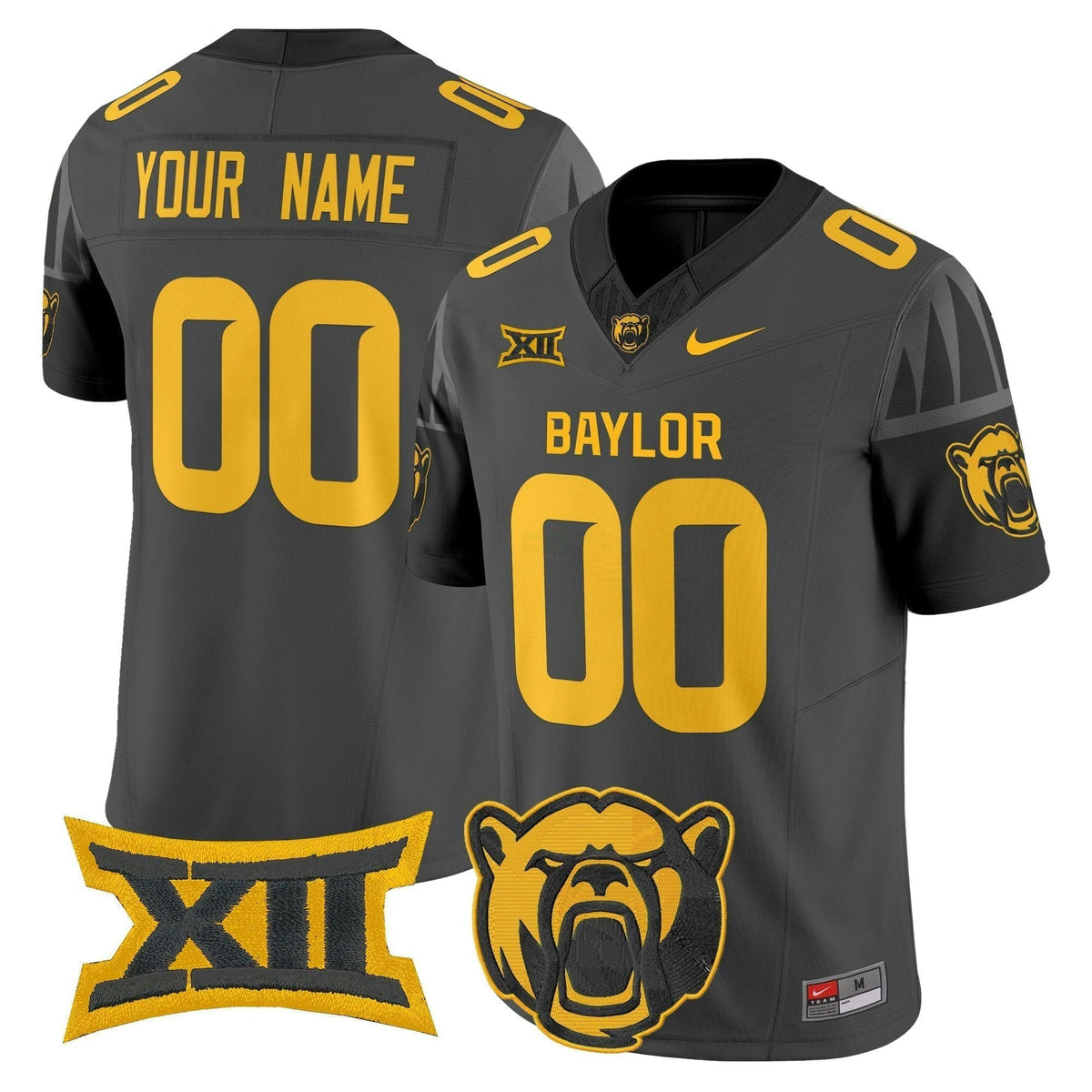 NCAA Baylor Bears 2025 Vapor Limited Jersey V2 - Custom