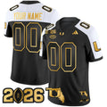 NCAA 2026 College Football Playoff Final & Florida Patch Gold Vapor Limited Jersey - Custom