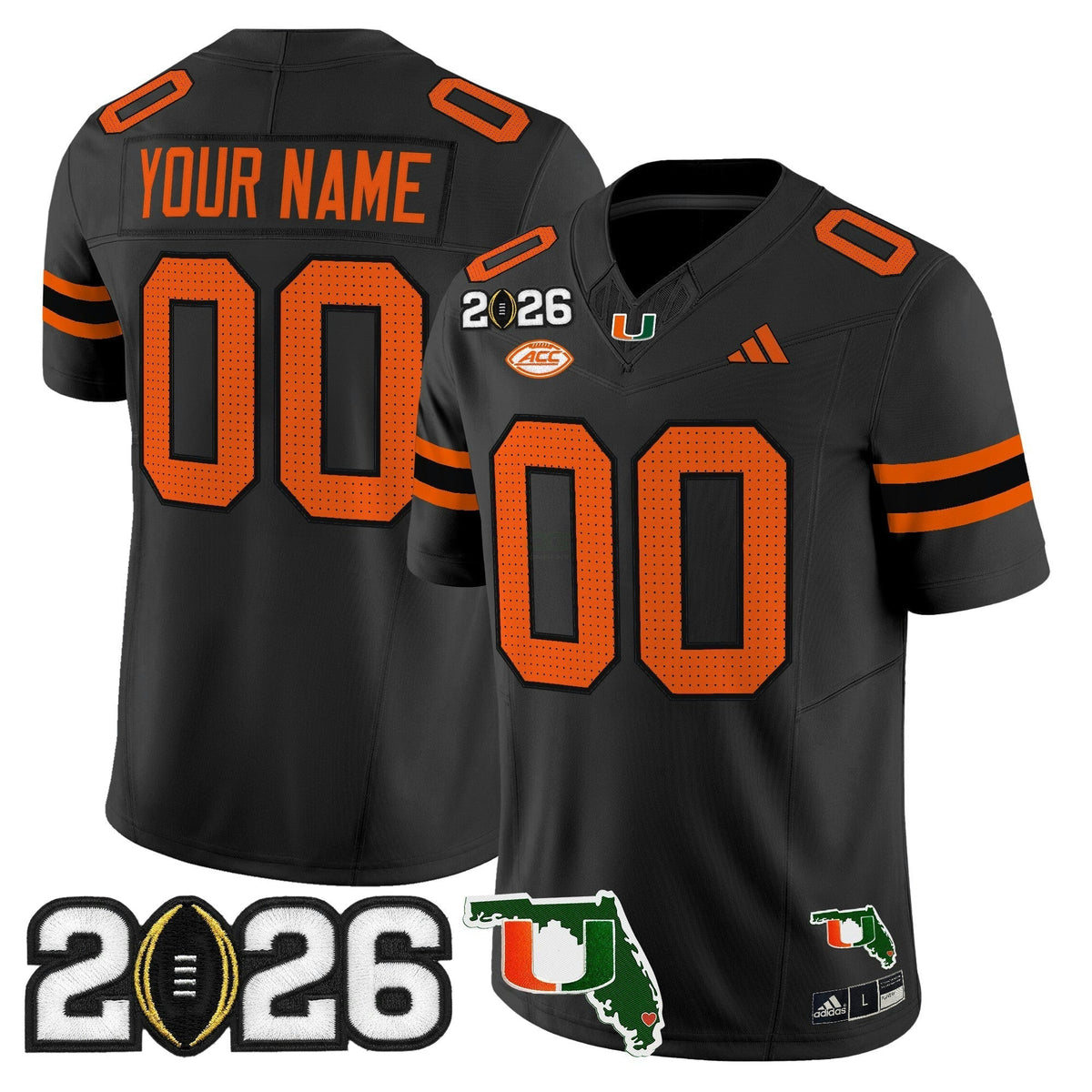 NCAA 2026 College Football Playoff Final & Florida Patch Vapor Limited Jersey - Custom