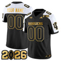 NCAA Indiana Hoosiers 2026 College Football Playoff Final Patch Gold Vapor Limited Jersey - Custom