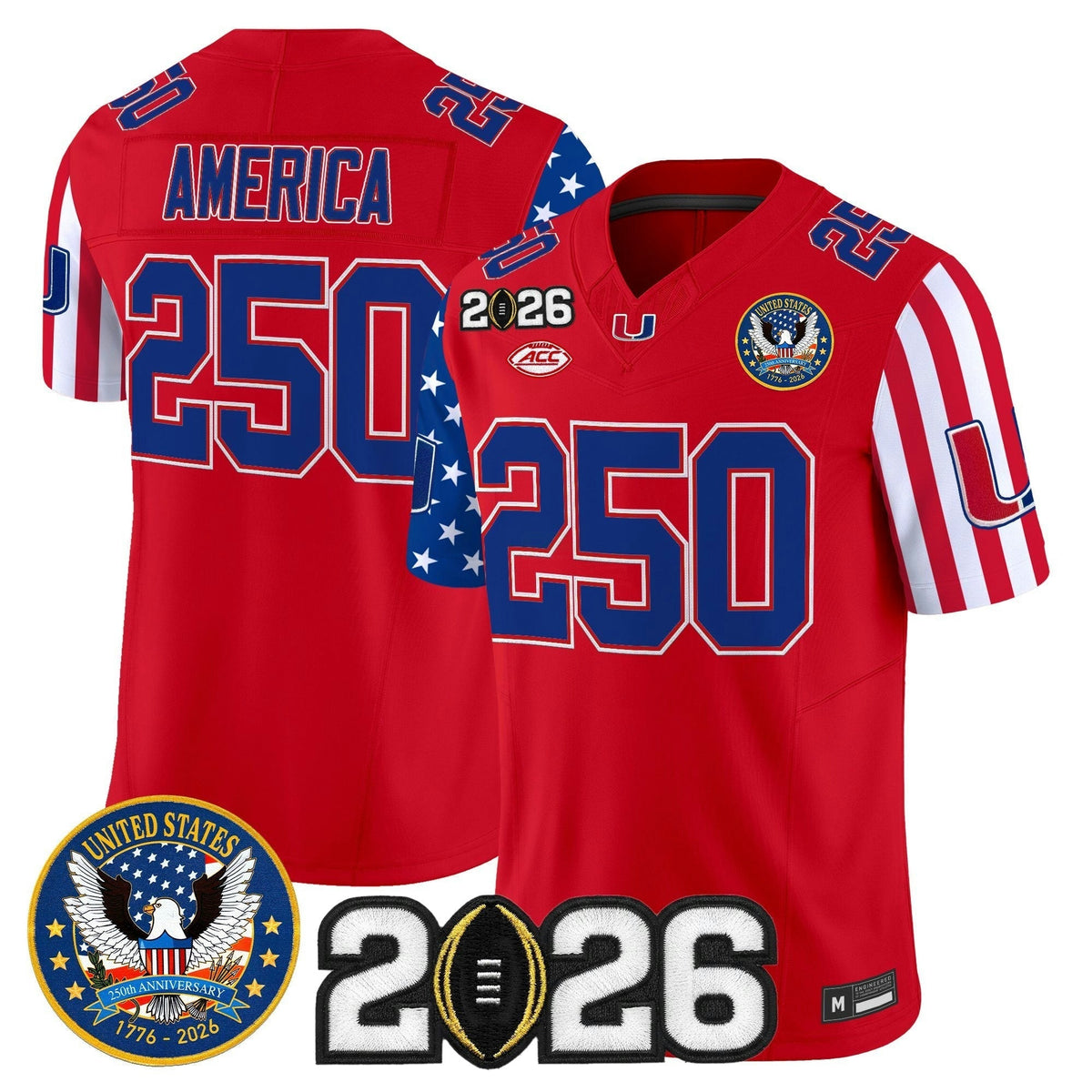 NCAA "America250 Edition" Vapor Limited Jersey - 2026 College Football Playoff Final Patch