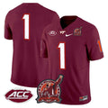 NCAA Coach Frank Beamer Patch 2025 Vapor Limited Jersey