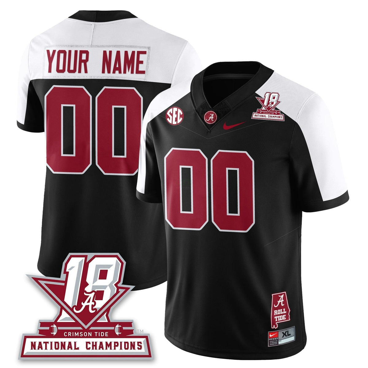 NCAA Custom 18x-Time National Champions Vapor Limited Jersey