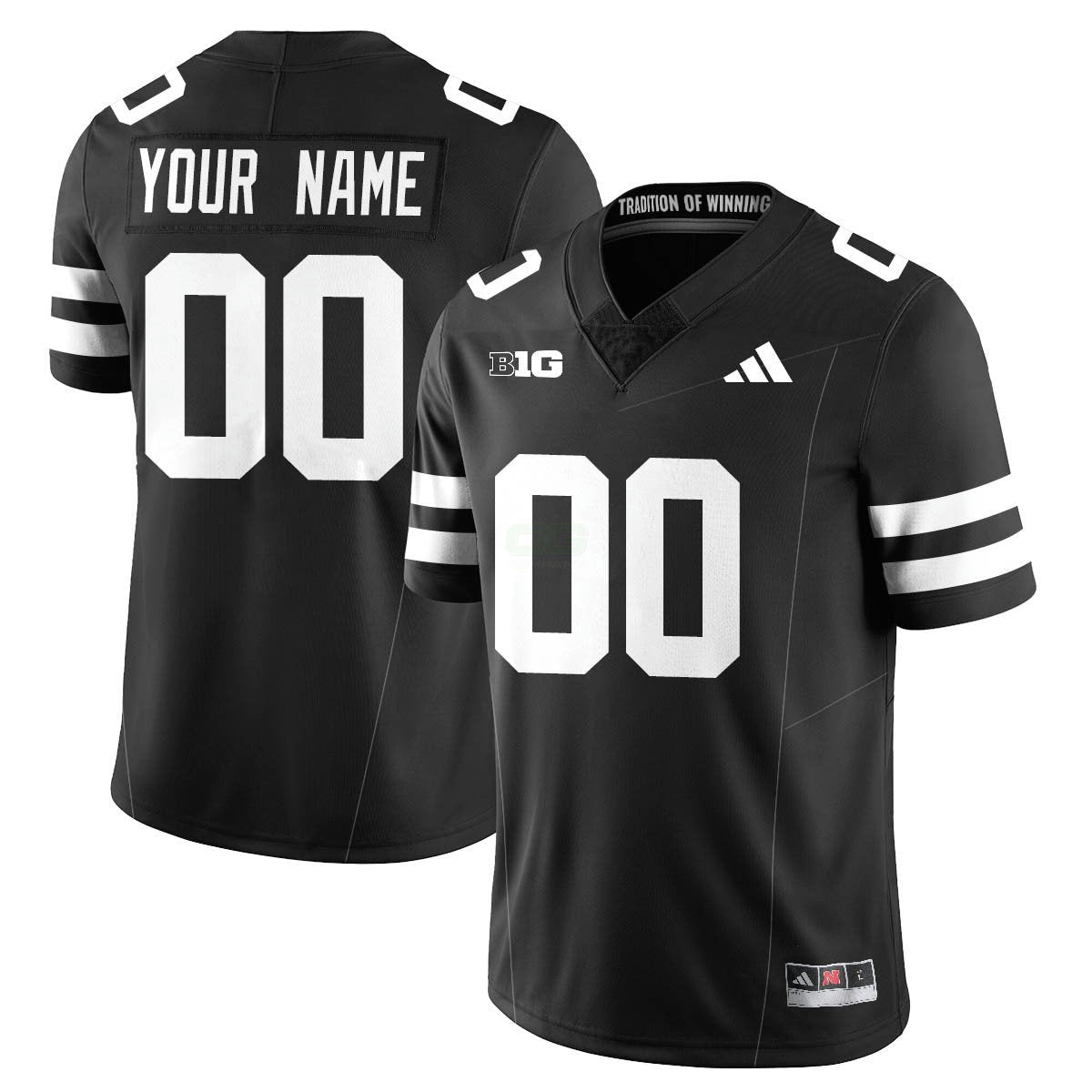 NCAA Custom Football 2025 "Blackout" Jersey