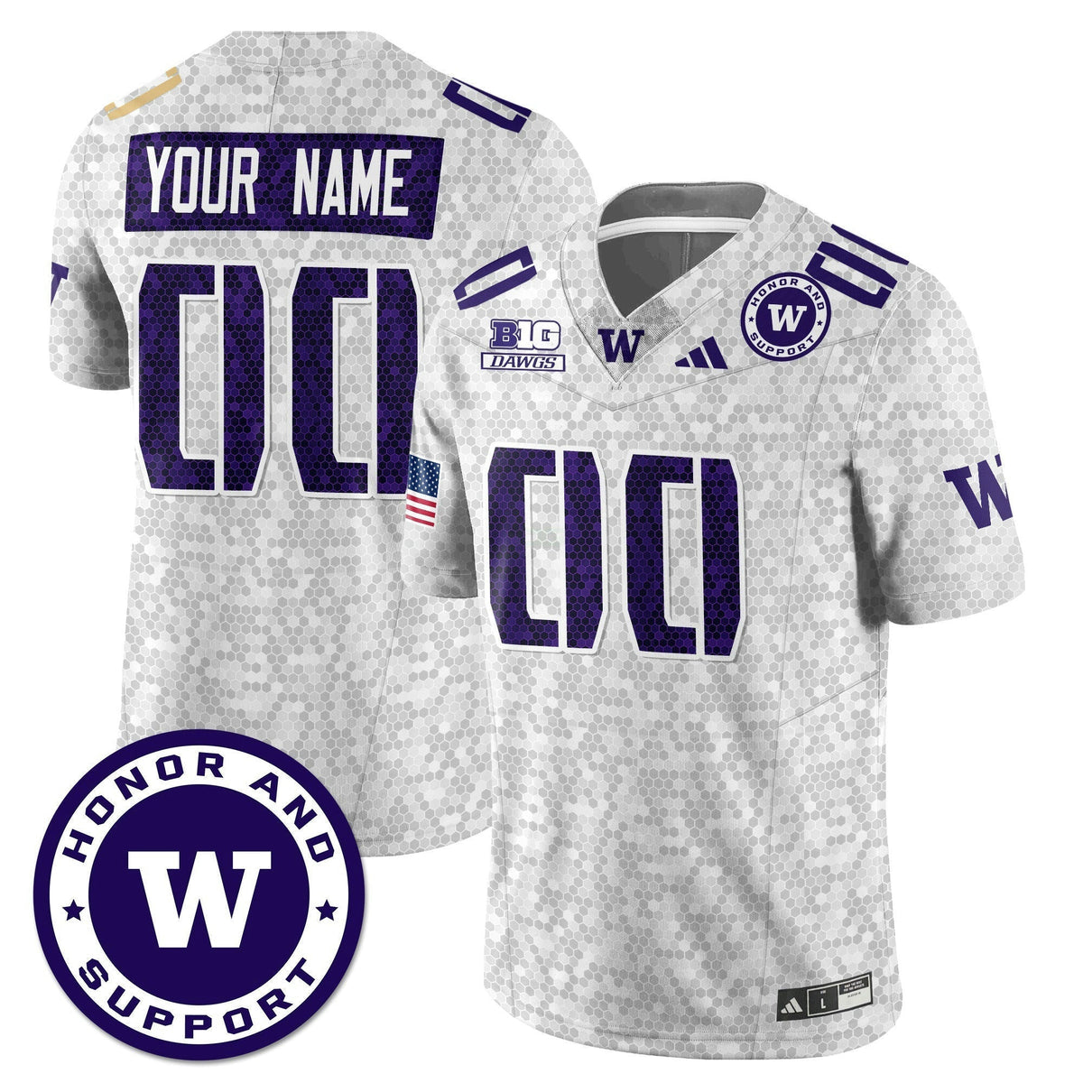 Jersey NCAA Custom Football Honor and Support Uniform