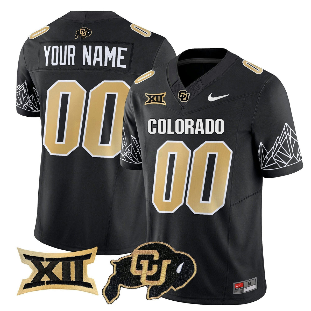 NCAA Custom Name/Gender Vapor Limited Jersey V3 - Big 12 XII Patch