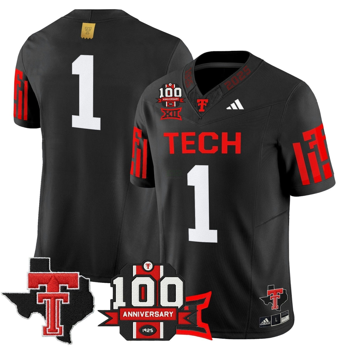 NCAA Football 2025 Vapor Limited Jersey - 100th Anniversary & Texas Patch N1